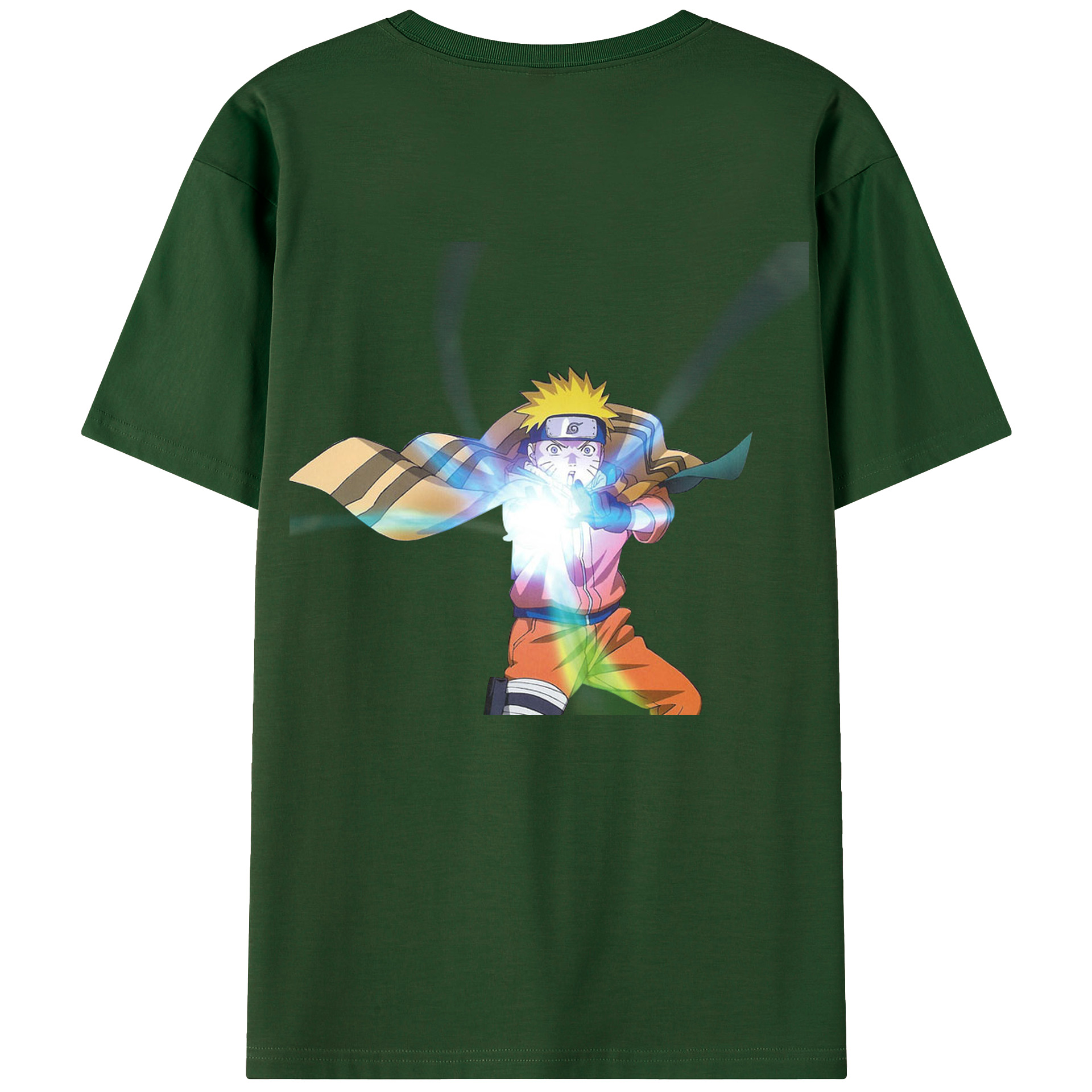 （画像用） NARUTO -ナルト- うずまき ナルト Uzumaki Naruto 綿100％半袖Tシャツ（背面プリント）
